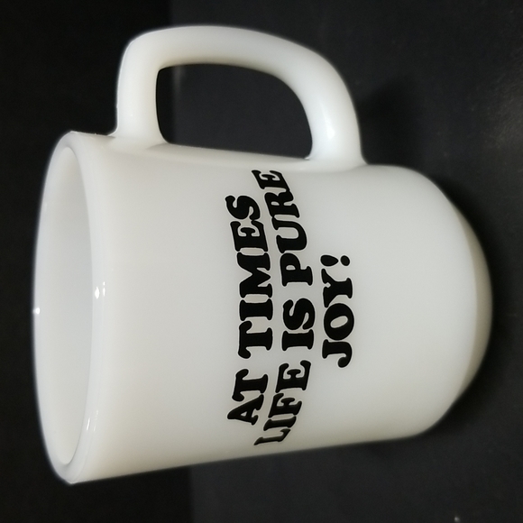 1965 Vintage Fire King Snoopy Mug “At Times Life is Pure Joy” - Picture 2 of 6